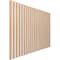 Ekena Millwork 48H x 3/8T Adjustable Wood Slat Wall Panel Kit w/ 2W Slats, Hickory contains 22 Slats SWW66X48X0375HI - alternate 4
